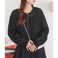 KOBE LETTUCE/コウベレタス KOBE LETTUCE ボリュームスリーブシアーフェザーブルゾン [K1322]/506901753