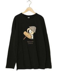 ScoLar/スカラー ScoLar おでんネコびよよんアップリケ ロングスリーブTシャツ/506902608