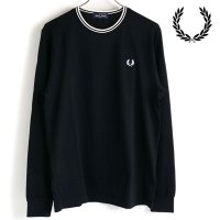 FRED PERRY/フレッドペリー FRED PERRY TWIN TIPPED T－SHIRT NAVY/DARK－CARAMEL/DARK－CARAMEL [M9602－M68/506903317