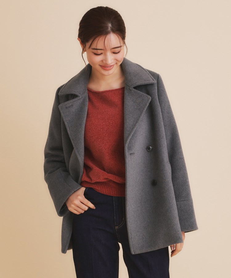 セール 30%OFF】インデックス index ウール混 ステンカラー