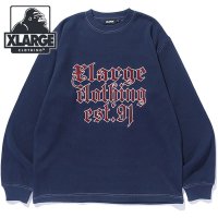 XLARGE/エクストララージ XLARGE OLD ENGLISH EST.91 THERMAL L/S TOP NAVY [101243012015]/506907798