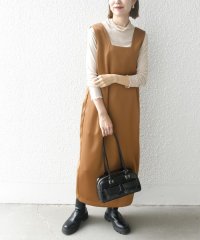 SHIPS any WOMEN/SHIPS any:〈手洗い可能〉サテン スクエアネック ロング ワンピース/506909082