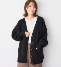 Viola e Viola/ヴィオラ エ ヴィオラ Viola e Viola 洗えるもちもち ミドル丈ニットカーデ/506909209