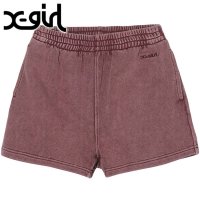 X-girl/エックスガール X－girl SWEAT SHORT PANTS BROWN [105243031003]/506909250
