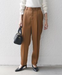 SHIPS any WOMEN/SHIPS any:〈手洗い可能〉サテン リラックス タック テーパード パンツ/506909638