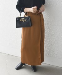 SHIPS any WOMEN/SHIPS any:〈手洗い可能〉サテン ラップデザイン ロング タイト スカート/506909639