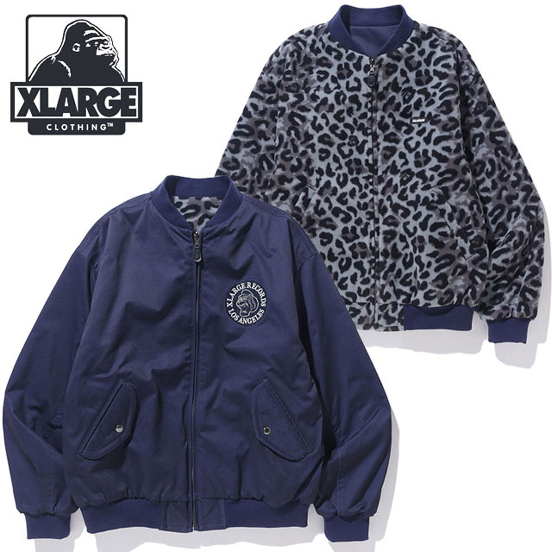 XLARGE エクストララージ リバーシブル キルト ジャケット L