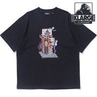 XLARGE/エクストララージ XLARGE SCRAWL S/S TEE NAVY [101242011010]/506912645