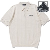 XLARGE/エクストララージ XLARGE EMBROIDERED LOGO KNIT POLO SHIRT WHITE [101242013010]/506912647