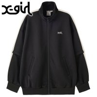 X-girl/エックスガール X－girl 2WAY JERSEY TRACK JACKET NAVY [105243012006]/506913690