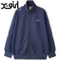 X-girl/エックスガール X－girl 2WAY JERSEY TRACK JACKET BROWN [105243012006]/506913690