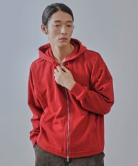 JUNRed/ジップショートパーカー/506915482