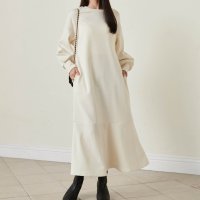Ranan/ラナン RANAN HS毛玉になりにくい！ペプラムワンピース/506692996