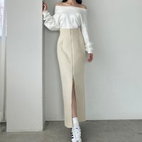 Louere/ルエレ Louere Louere フロントジップハイウエストタイトスカート/506726664