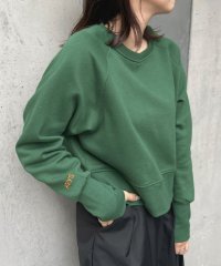 futier land/フューティアランド Futier Land ロゴ刺繍裏起毛ショート丈トレーナー/506825552