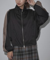 MAISON BREEZE reveur/ブルゾン マットサテン トラックジャケット ライトアウター ボリューム袖 ダブルジップ 32029A331【MAISON BREEZE reveur】/506863555