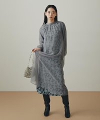 N Natural Beauty Basic/シアーレイヤードプリントワンピース/506911431