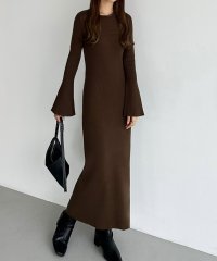 callautia/カラウティア callautia callautia ビスチェライクリブニットタイトロングワンピース/506919502