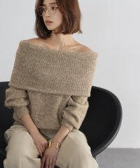ELFRANK/エルフランク ELFRANK オフショルダーメランジニットプルオーバー/506919596