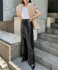 ELFRANK/エルフランク ELFRANK フェイクレザーカーブパンツ/506919599