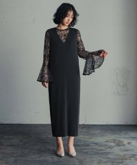 GIRL/ガール GIRL 【2WAY 着回しを楽しめる】フレアスリーブレースブラウス&Iラインワンピースセットロング結婚式 ワンピース パーティー ドレス/506919603