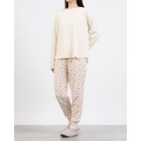 JEMORGAN/ジェーイーモーガン JEMORGAN JEMORGAN ハート柄ワッフル3ピースセット ロンTロングパンツ巾着/ルームウエア・リラクシング・お泊り・旅行・リゾー/506921012