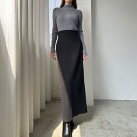 Louere/ルエレ Louere Louere ハイウエストヘリンボーンバックスリットペンシルスカート/506921393