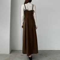 Louere/ルエレ Louere Louere セミフレアバックリボンコーデュロイキャミワンピース/506921394