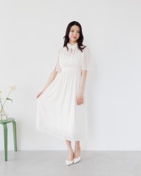 La lune/ラリューン La lune スリットスリーブシフォンワンピース/506921626