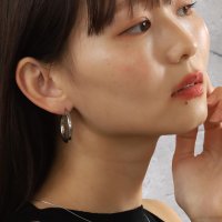Noelmarket/ノエルマーケット Noelmarket ピアス 金属アレルギー対応 フープピアス つけっぱなし 大きめ シンプル ステンレス 人気 両耳用 レディース アクセサ/506921768