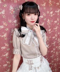 ROJITA/ロジータ ROJITA ロゴテープボウタイブラウス/506922234