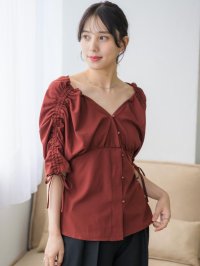 RETRO GIRL/レトロガール RETRO GIRL 前釦オフショルBL/506922252