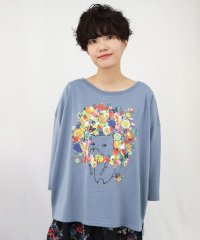 ScoLar/スカラー ScoLar フルーツライオンに見せかけたワンちゃん 8分袖Tシャツ/506922981