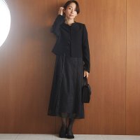 form forma/フォルムフォルマ form forma 【喪服・礼服】ノーカラージャケット＆レースワンピース セットアップスーツ/卒業式（卒園式）入学式（入園式）七五三・お宮参/506923095