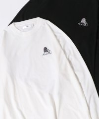 SITRY/SITRY 別注 オーバーサイズ ガール ワンポイント刺繍 バックプリント ロンT 長袖Tシャツ レディース メンズ/506820134
