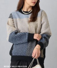 NICOLE CLUB/【BEVERLY HILLS POLO CLUB】WJQモヘアタッチチェックプルオーバー/506878672