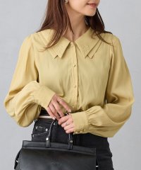 NICOLE CLUB/フラットカラー刺繍ブラウス/506878675