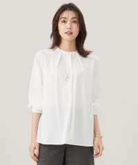 J.PRESS LADIES（LARGE SIZE）/シャツジャージー バンドカラー カットソー/506879470