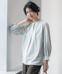 J.PRESS LADIES（LARGE SIZE）/シャツジャージー バンドカラー カットソー/506879470