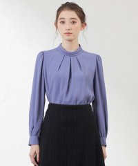AMACA/バックサテンジョーゼットハイネックブラウス/506903092