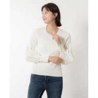 Pizzo Bianco/ピッツオ ビアンコ Pizzo Bianco ガラスボタン付セーター/506921738