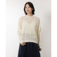 Pizzo Bianco/ピッツオ ビアンコ Pizzo Bianco ロゴメッシュセーター/506921740