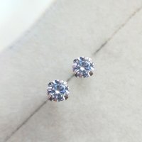 Noelmarket/ノエルマーケット Noelmarket ピアス 金属アレルギー対応 ダイヤ つけっぱなし 小さめ シンプル 人気 両耳用 レディース アクセサリー 女性 大人 /506921760