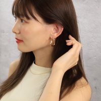 Noelmarket/ノエルマーケット Noelmarket ピアス 金属アレルギー対応 フープピアス つけっぱなし 大きめ シンプル ステンレス 人気 両耳用 レディース アクセサ/506921770
