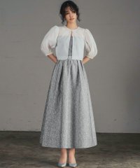 GIRL/ガール GIRL シアーブラウス&フレアジャガードフレアスカート セットアップ ロング丈 結婚式 ワンピース パーティードレス/506921913