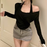Zoe Jenko/ゾエ ジェンコ Zoe Jenko カップ付ホルターネックタンクトップ×カシュクールトップスセット 10359/506922088