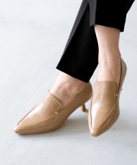 welleg/ウェレッグ welleg ポインテッドトゥ メタルデザイン ヒールローファー/506922092