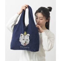Jubilee/ジュビリー Jubilee アニマル刺繍 コーデュロイ トートバッグ 犬 ネコ/506922102