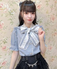 ROJITA/ロジータ ROJITA ロゴテープボウタイブラウス/506922234