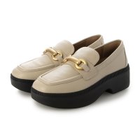fitflop/フィットフロップ fitflop F－LUMA CHUNKY－SNAFFLE LEATHER DEMI－WEDGE LOAFERS/506922357
